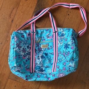 Blue Floral Tote Bag